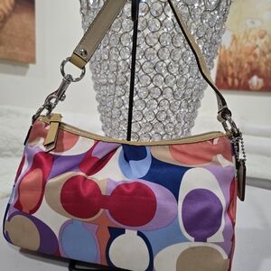COACH Colorful Patterned Women's Shoulder Bag